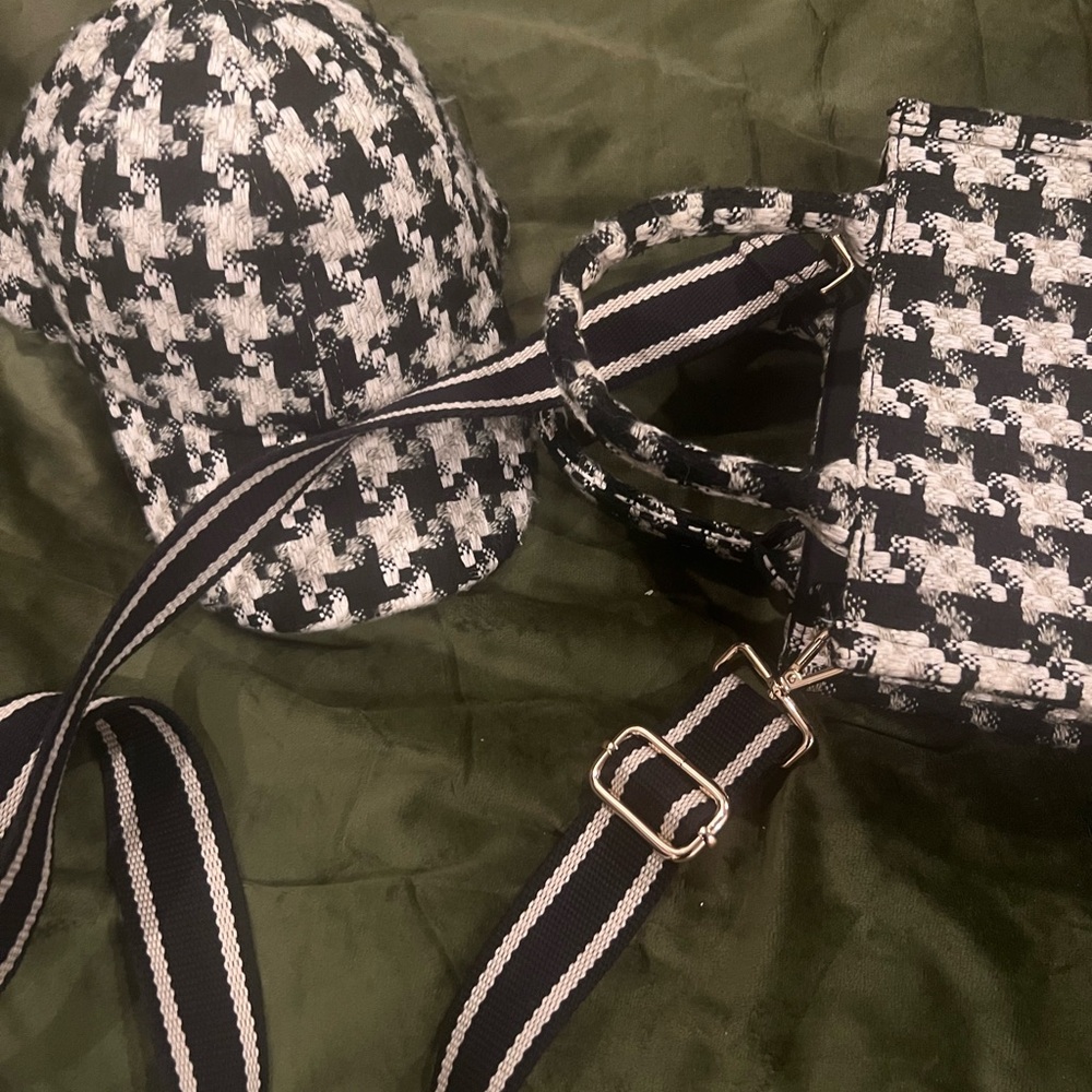 H&M tweed purse and bag